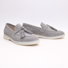 Лофери із сірої замші Арт. 156-6Hill2-К