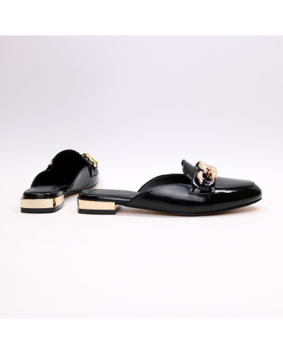 Чорні лакові мюлі Арт. 156-2/33-2707