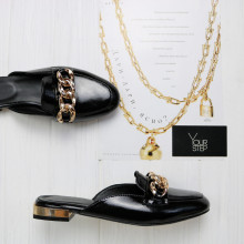 Чорні лакові мюлі Арт. 156-2/33-2707