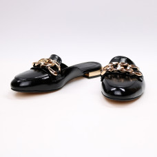 Чорні лакові мюлі Арт. 156-2/33-2707