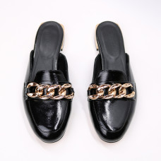 Чорні лакові мюлі Арт. 156-2/33-2707