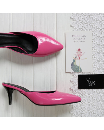 Мюли из розового наплака с острым носиком Арт. 657-16/36