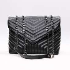 Сумка з чорної шкіри Арт. YS-1014