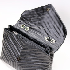 Сумка з чорної шкіри Арт. YS-1014