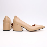 Туфлі-човники з карамельної шкіри Арт. 657-2/w324Ok