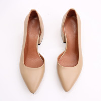 Туфлі-човники з карамельної шкіри Арт. 657-2/w324Ok