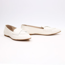 Бежеві шкіряні балетки з гострим носком — універсальний вибір для кожного дня (Арт. 17‑11)