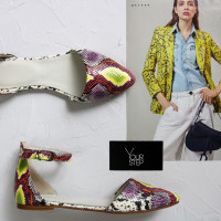 Босоніжки з шкіри під змію Арт.: 17-3