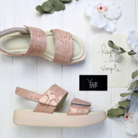 Босоніжки з рожевого нубуку Арт. 10-35/0103