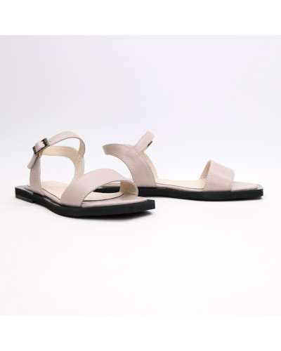 Босоніжки з бежевої шкіри Арт. 10-5/0504