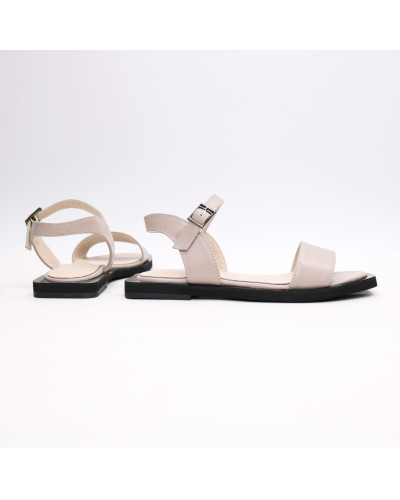 Босоніжки з бежевої шкіри Арт. 10-5/0504