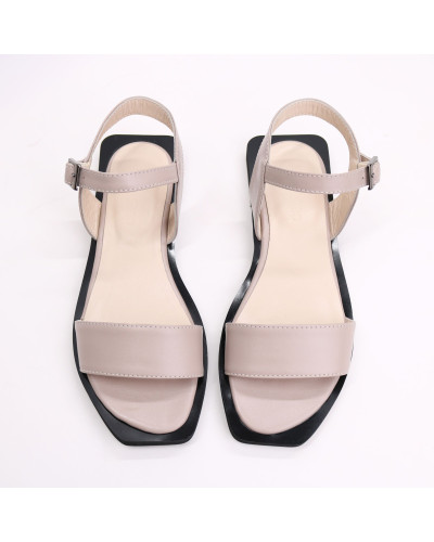 Босоніжки з бежевої шкіри Арт. 10-5/0504