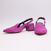 Замшеві босоніжки з гострим носом Арт. 457-6/53Ок