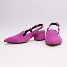 Замшеві босоніжки з гострим носом Арт. 457-6/53Ок