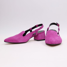 Замшеві босоніжки з гострим носом Арт. 457-6/53Ок