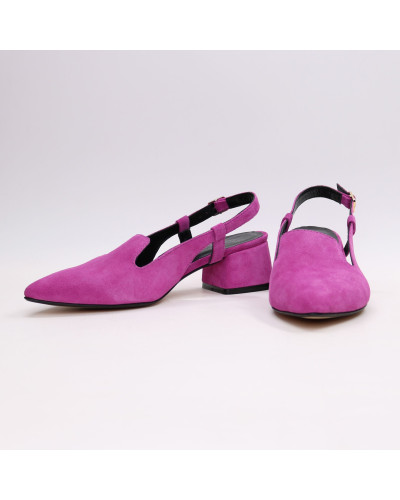 Замшеві босоніжки з гострим носом Арт. 457-6/53Ок