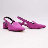 Замшеві босоніжки з гострим носом Арт. 457-6/53Ок