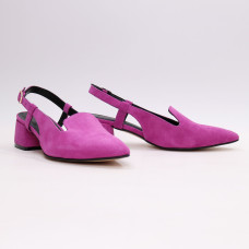 Замшеві босоніжки з гострим носом Арт. 457-6/53Ок