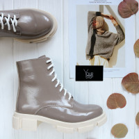 Лакові бежеві черевики Арт. As-8/21074