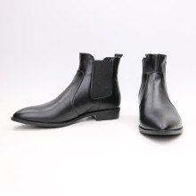 Челсі із чорної шкіри з гострим носом Арт. 104-3