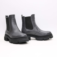 Челсі із сірої шкіри флотар Арт. 12-1/260