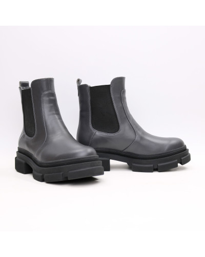 Челсі із сірої шкіри флотар Арт. 12-1/260