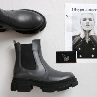 Челсі із сірої шкіри Арт. 12-1/260