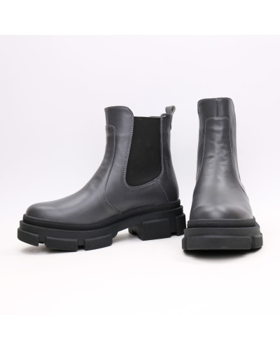 Челсі із сірої шкіри флотар Арт. 12-1/260