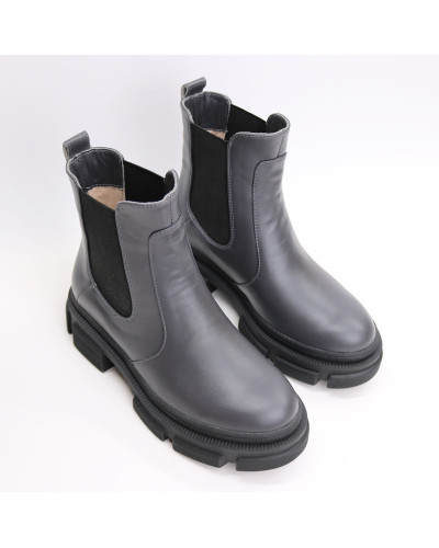 Челсі із сірої шкіри флотар Арт. 12-1/260