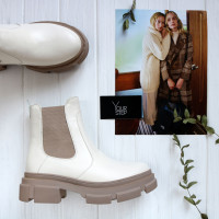 Челсі з бежевої шкіри Арт. 12-1/260