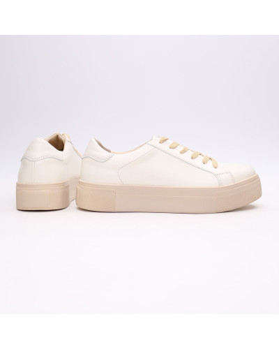 Кеди із бежевої шкіри Арт. 15-7/192