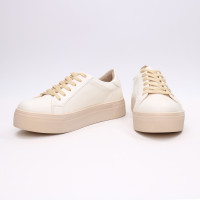 Кеди із бежевої шкіри Арт. 15-7/192