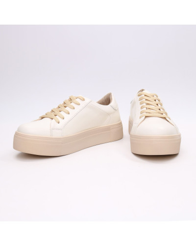 Кеди із бежевої шкіри Арт. 15-7/192