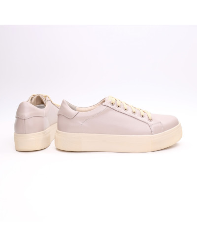 Бежеві шкіряні кеди Арт. 15-7/192