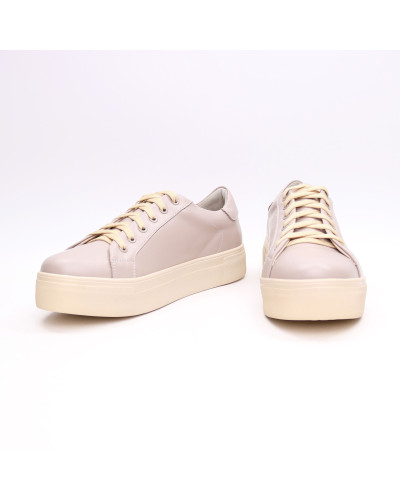 Бежеві шкіряні кеди Арт. 15-7/192