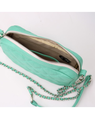 Крос-боді з бірюзової шкіри флотар Арт. YS-1015(B3)