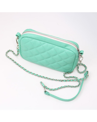 Крос-боді з бірюзової шкіри флотар Арт. YS-1015(B3)