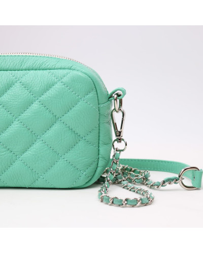 Крос-боді з бірюзової шкіри флотар Арт. YS-1015(B3)