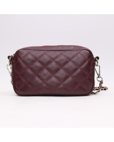 Крос-боді з бордової шкіри флотар Арт. YS-1015(B3)