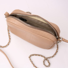 Крос-боді з карамельної шкіри під рептилію Арт. YS-1015(B1)