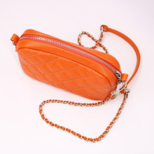 Крос-боді з помаранчевої шкіри флотар Арт. YS-1015(B3)