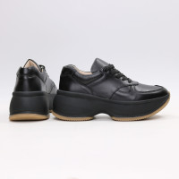 Кросівки з чорної шкіри Арт. 15-2/184