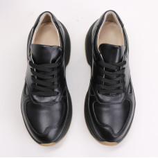 Кросівки з чорної шкіри Арт. 15-2/184