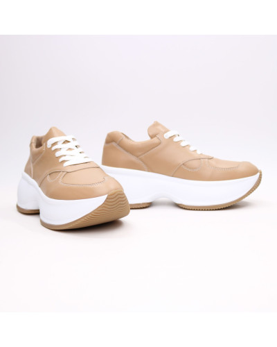 Кросівки з карамельної шкіри Арт. 15-2/184