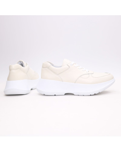 Кросівки з бежевої шкіри Арт. 15-2/199