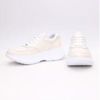 Кросівки з бежевої шкіри Арт. 15-2/199