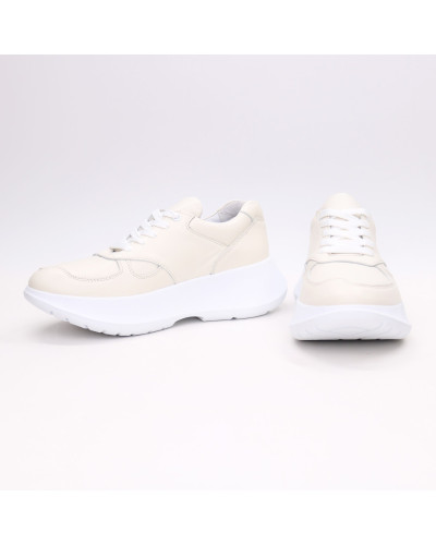 Кросівки з бежевої шкіри Арт. 15-2/199