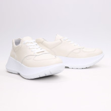 Кросівки з бежевої шкіри Арт. 15-2/199