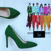 Замшеві туфлі-човники Арт. 35-1/60Ок