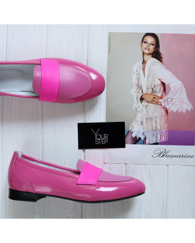 Лаковые лоферы в розовом оттенке Арт. 156-1П/Hill